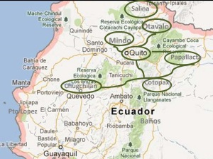 Kaart Ecuador Secrets