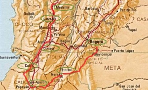 Route kaart 21d zuid